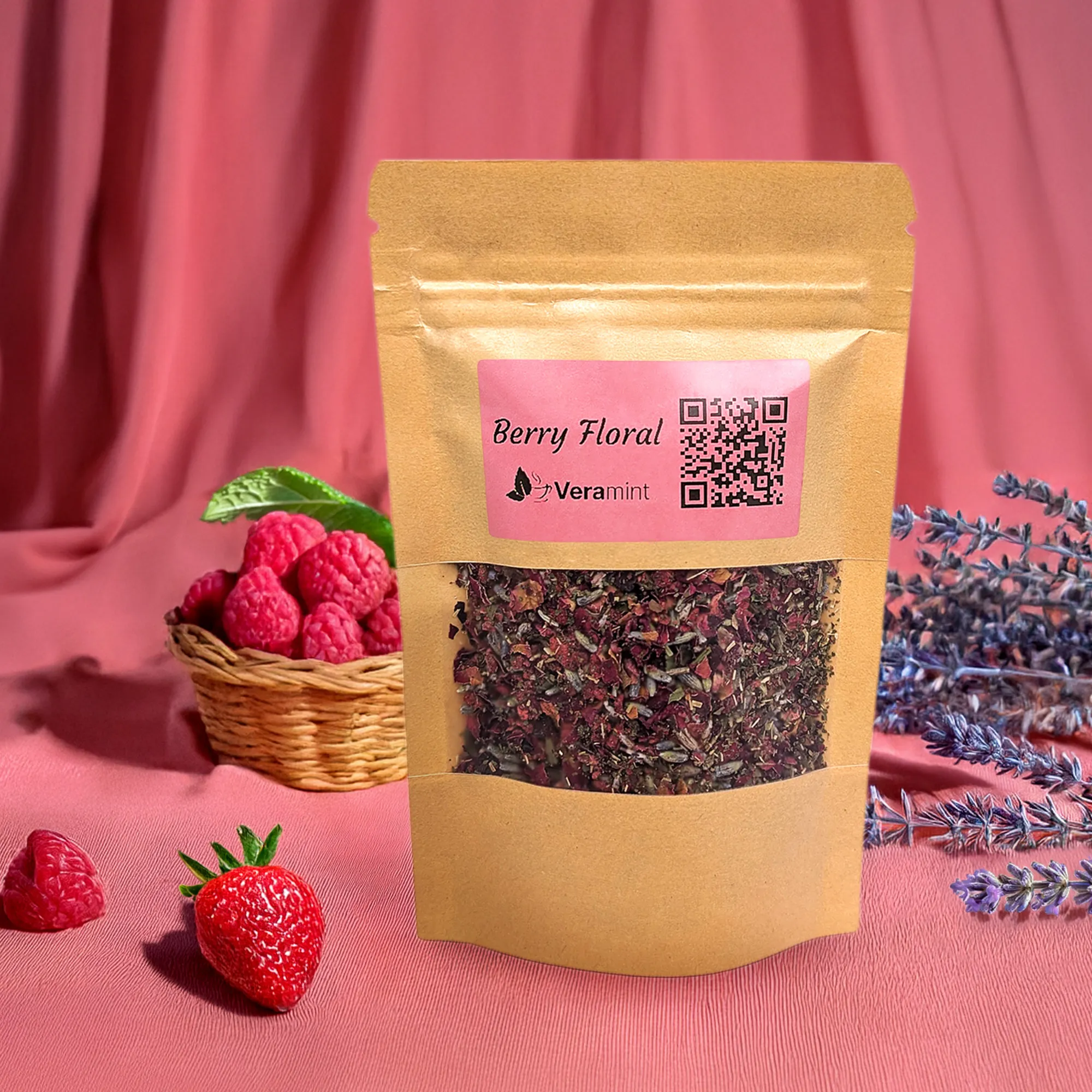 Berry floral mint tea product